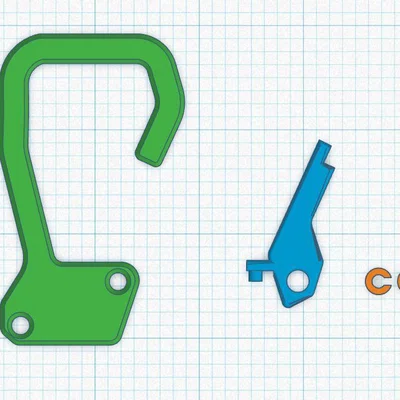 Móc Khóa Carabiner Mini Có Lò Xo