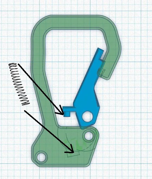Móc Khóa Carabiner Mini Có Lò Xo - Image 5