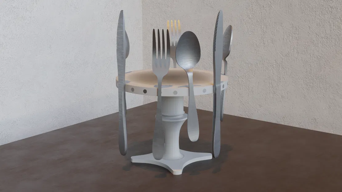 Giá Đựng Dao Kéo Từ Tính Xoay V1.1 - Image 1