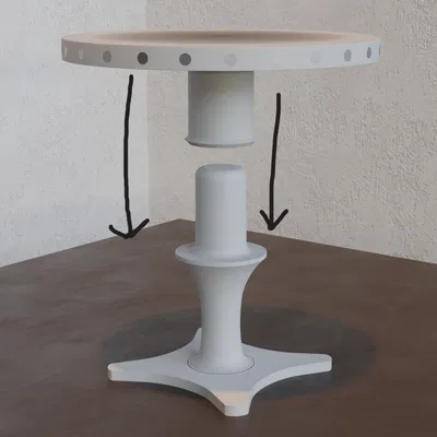 Giá Đựng Dao Kéo Từ Tính Xoay V1.1