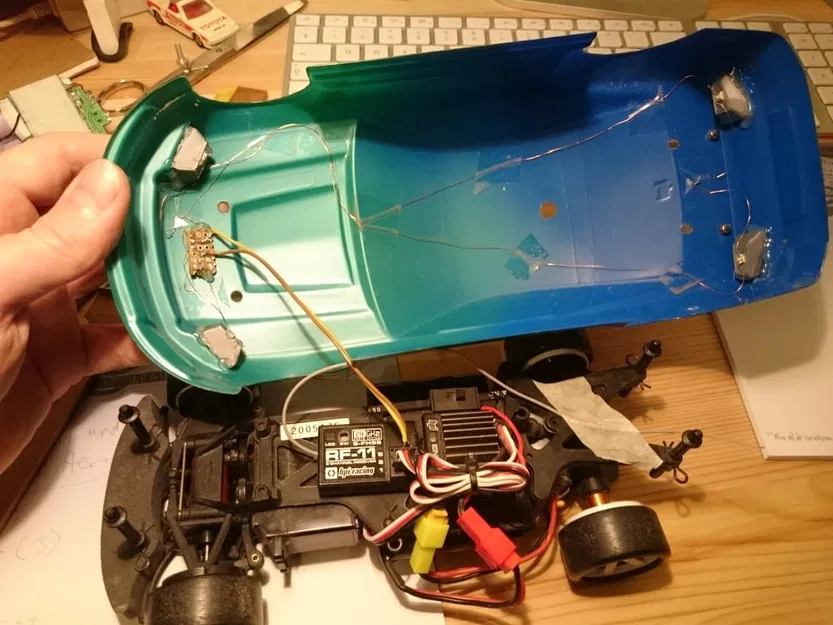 Chụp đèn pha/hậu cho HPI micro-RS4 Ford Mustang Falken Tire - Image 1