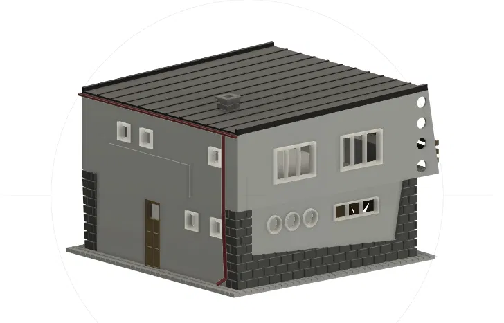 Mô hình Nhà Gia Đình Kiểu V - Šumperák Tỉ lệ HO/H0 và TT - Image 2