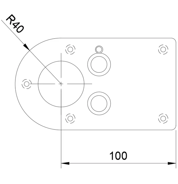 Đế Thay Thế Cho Máy Phay Bosh GKF 12V-8 - Image 2