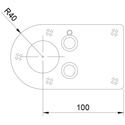 Đế Thay Thế Cho Máy Phay Bosh GKF 12V-8