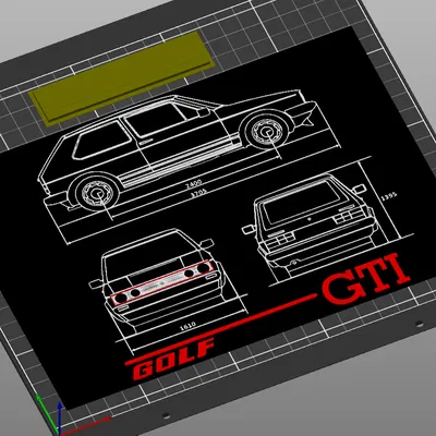Bản vẽ Kỹ thuật VW Golf GTI MK1