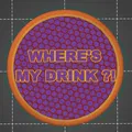 Lót ly "where's my drink" - Thumbnail 1