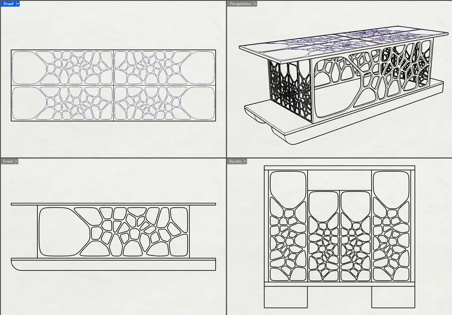 VoroBoat - Thuyền Nhà Họa Tiết Voronoi Độc Đáo - Image 1