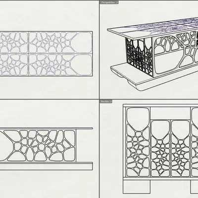 VoroBoat - Thuyền Nhà Họa Tiết Voronoi Độc Đáo