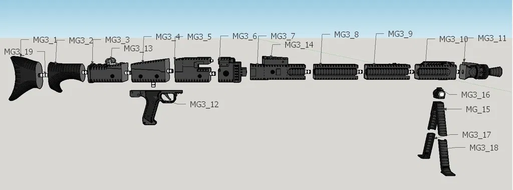 Mô hình MG3 Tỉ Lệ 1:1 Cho Dân Cosplay và Sưu tầm - Image 2