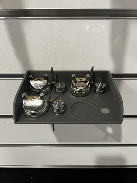 Kệ Đựng Đầu Phun Sơn Cho Tường Có Rãnh T - Image 1