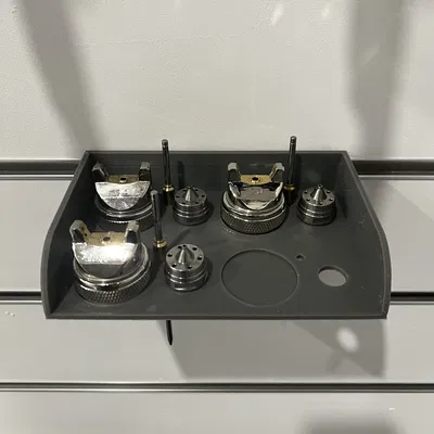 Kệ Đựng Đầu Phun Sơn Cho Tường Có Rãnh T