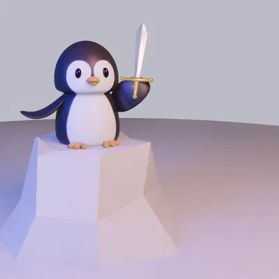 Chim Cánh Cụt Cầm Kiếm