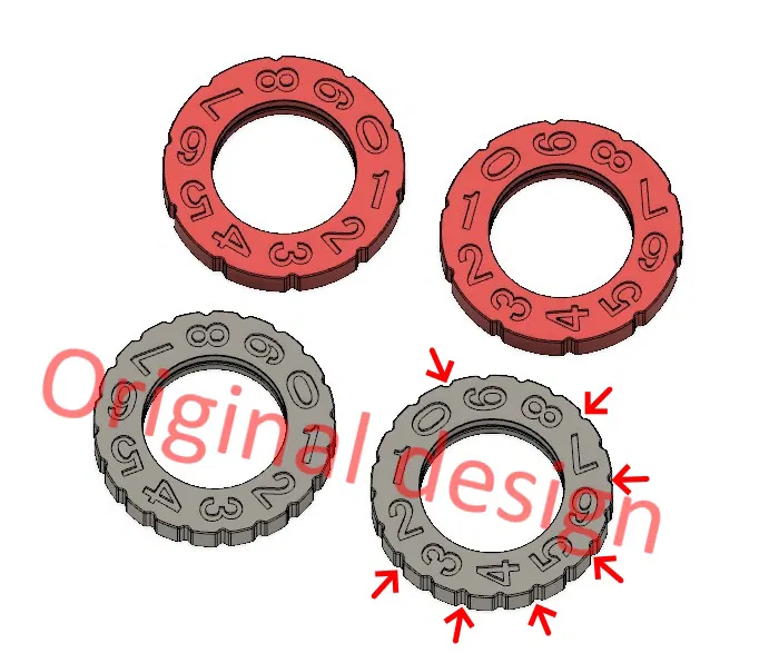 Bánh xe số đầy đủ cho Bộ đếm xoay Clicky - Image 1