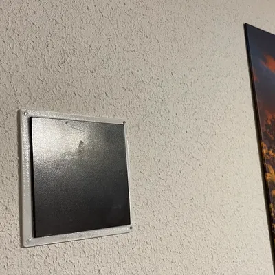 Pat gắn Displate lên tường tô xi măng (4 đinh)