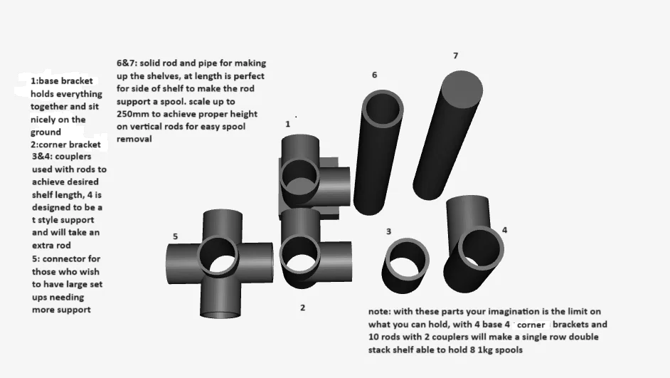 Hệ thống lưu trữ filament in 3D tùy chỉnh - Image 1