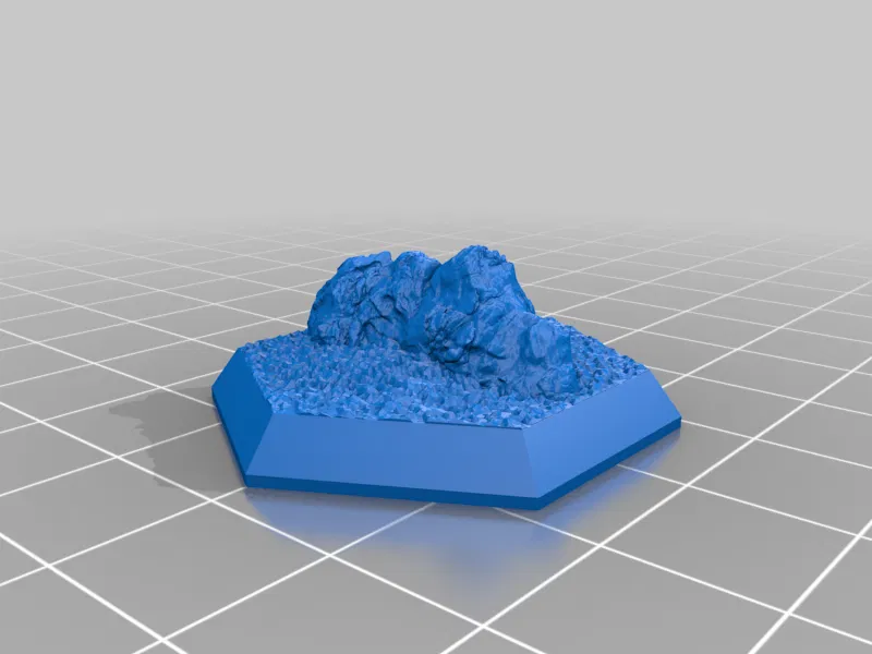 Bộ Đế Lục Giác - Chủ đề Đá - Image 4