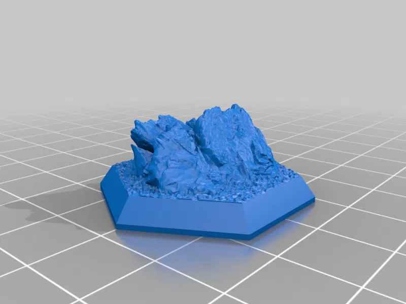 Bộ Đế Lục Giác - Chủ đề Đá - Image 5