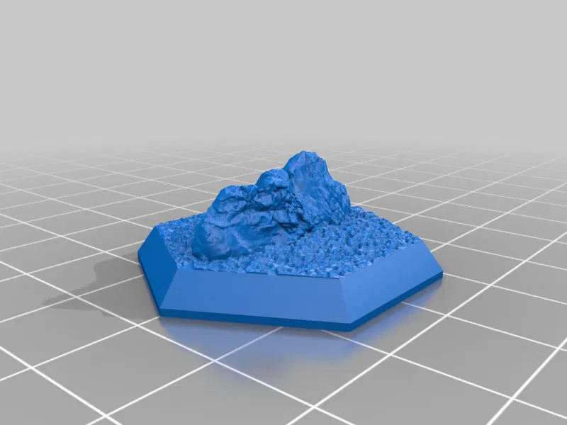 Bộ Đế Lục Giác - Chủ đề Đá - Image 6