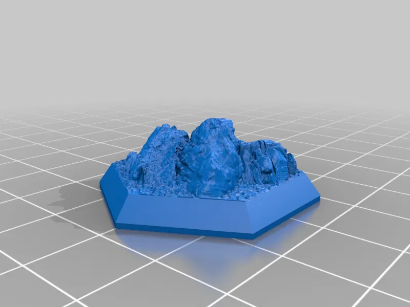 Bộ Đế Lục Giác - Chủ đề Đá - Image 9