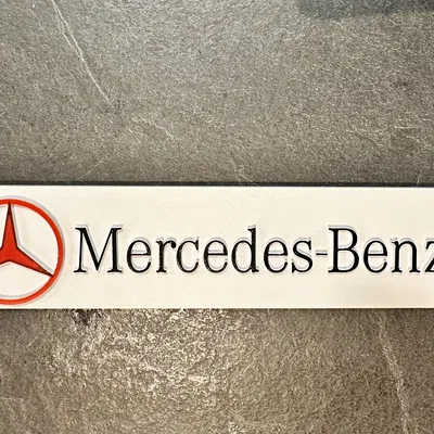 Biển quảng cáo Mercedes cho xe slot car Carrera tỉ lệ 1:24