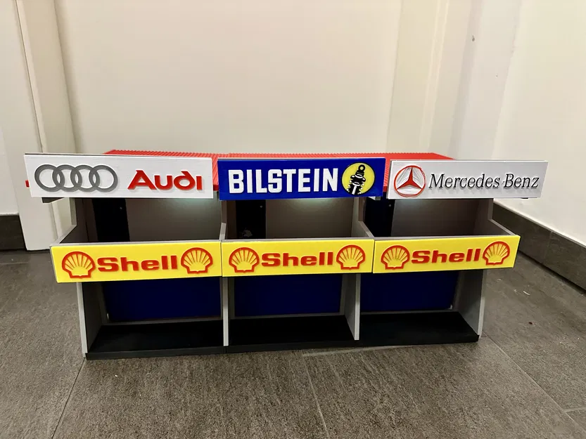 Biển quảng cáo Mercedes cho xe slot car Carrera tỉ lệ 1:24 - Image 4