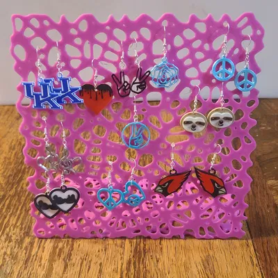 Đế Bông Tai Voronoi