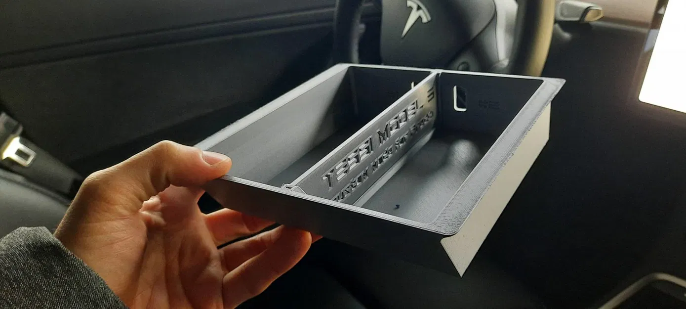 Khay Bệ Trung Tâm Tesla Model 3/Y Có Vách Ngăn Tháo Rời - Image 2