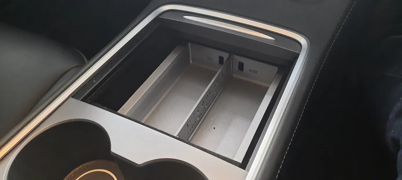 Khay Bệ Trung Tâm Tesla Model 3/Y Có Vách Ngăn Tháo Rời - Image 3