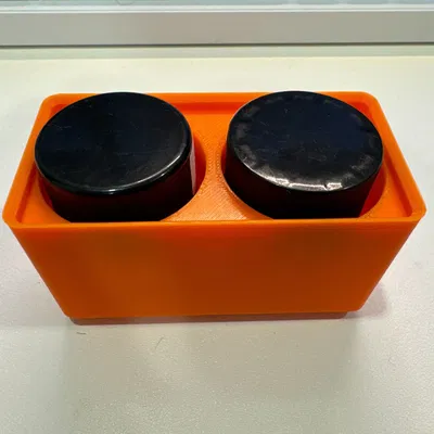 Giá Đỡ 2 Lọ 35MM Gridfinity 2x1x6