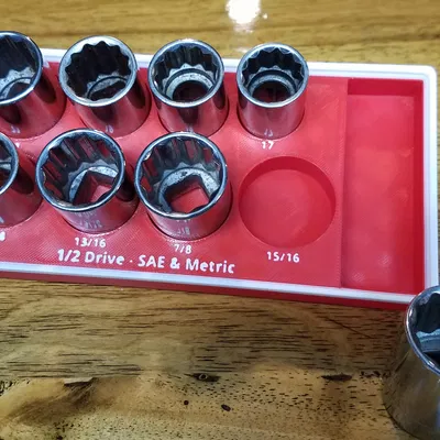 Khay Sắp Xếp Ổ Cắm & Cờ Lê - Gridfinity