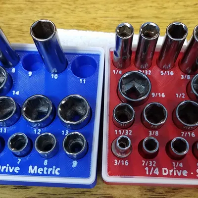 Khay Sắp Xếp Ổ Cắm & Cờ Lê - Gridfinity