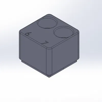 Kệ giữ tuýp 6 và 7mm cho Husky Gridfinity