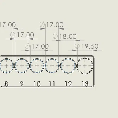 Khay Đựng Socket Husky 8-13mm Chuẩn Gridfinity