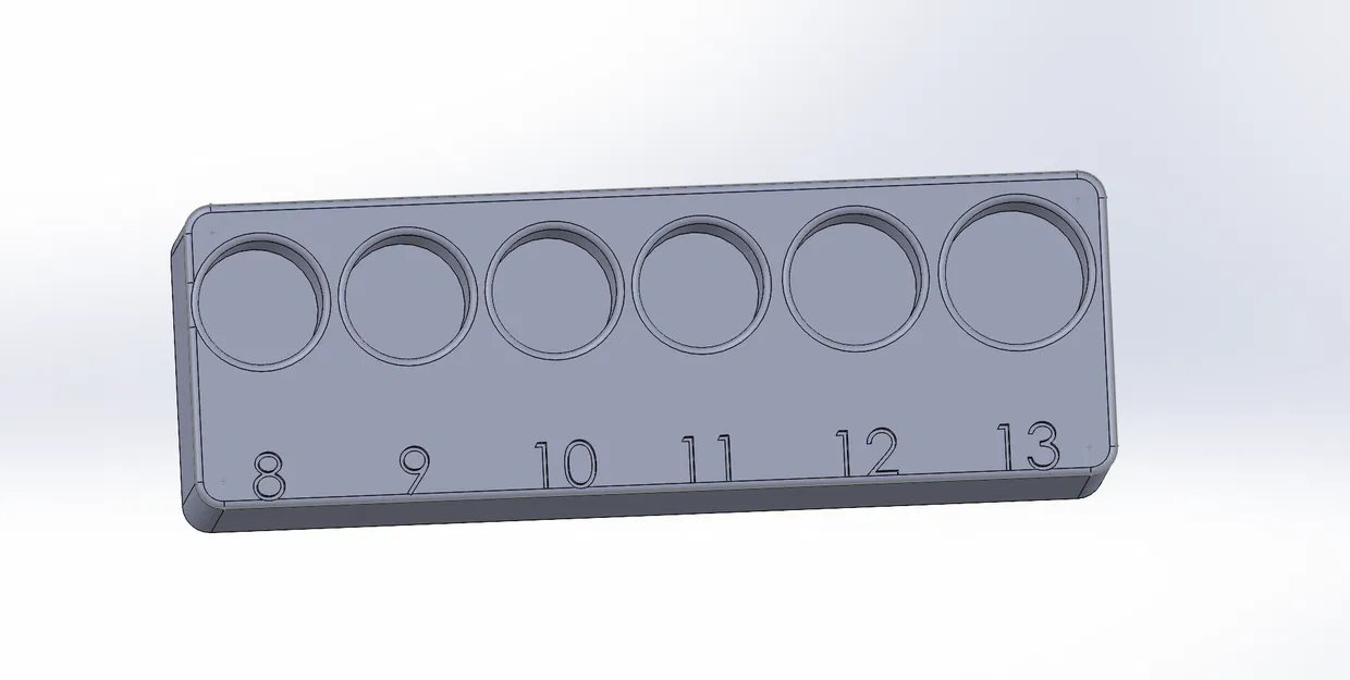 Khay Đựng Socket Husky 8-13mm Chuẩn Gridfinity - Image 3