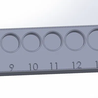 Khay Đựng Socket Husky 8-13mm Chuẩn Gridfinity