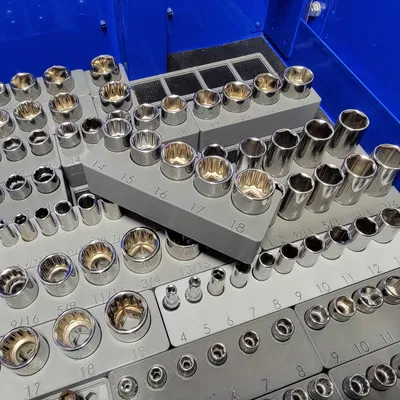 Kệ đựng tuýp 14-18mm 3/8 inch Husky chuẩn Gridfinity