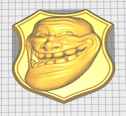 Trollface REMIX - Mô hình 3D - Image 3