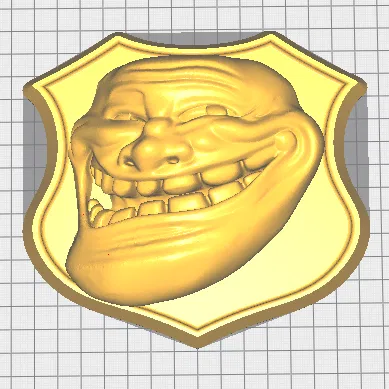Trollface REMIX - Mô hình 3D