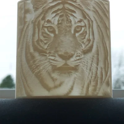 Ảnh Lithophane Hình Hổ
