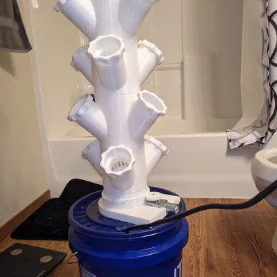 Mô Hình Vườn Thủy Canh Module Xoay 3D