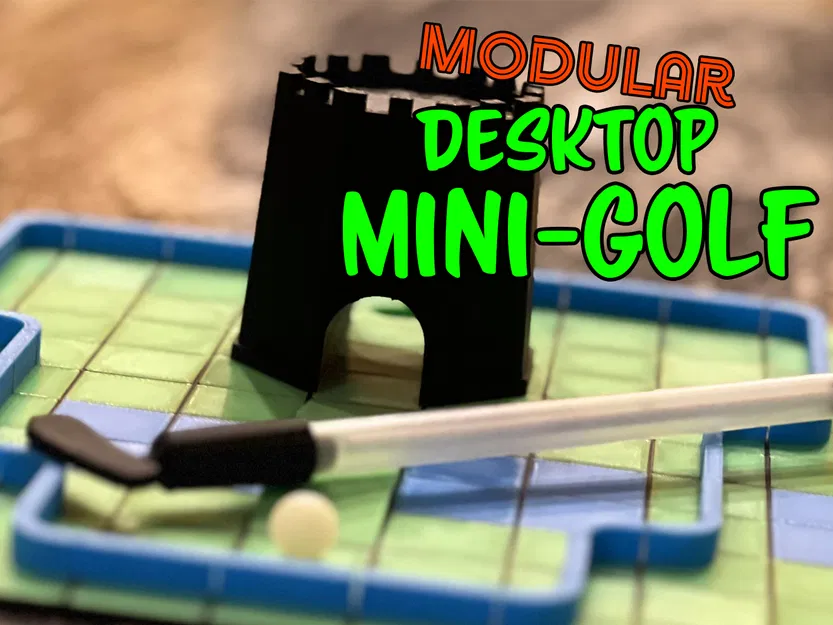 Bộ Mini Golf Mini Để Bàn Modular - Image 1