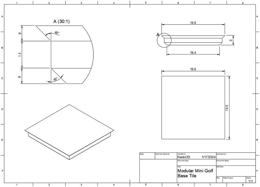 Bộ Mini Golf Mini Để Bàn Modular - Image 5