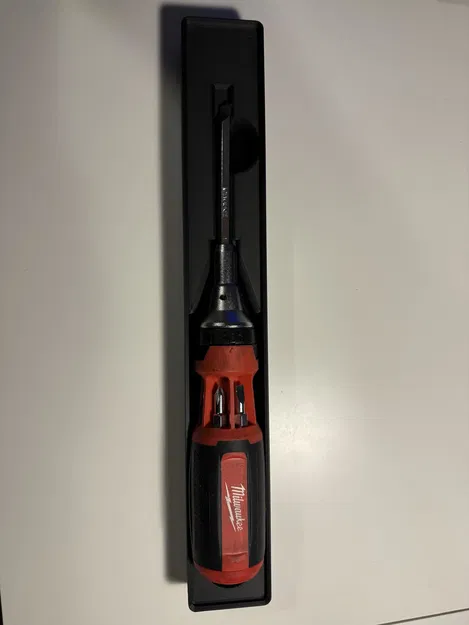 Giá Đỡ Gridfinity Cho Tua Vít Milwaukee 1x7 - Image 1