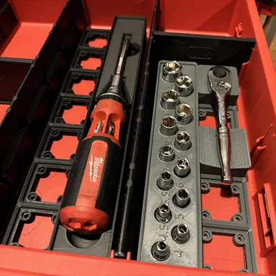 Giá Đỡ Gridfinity Cho Tua Vít Milwaukee 1x7