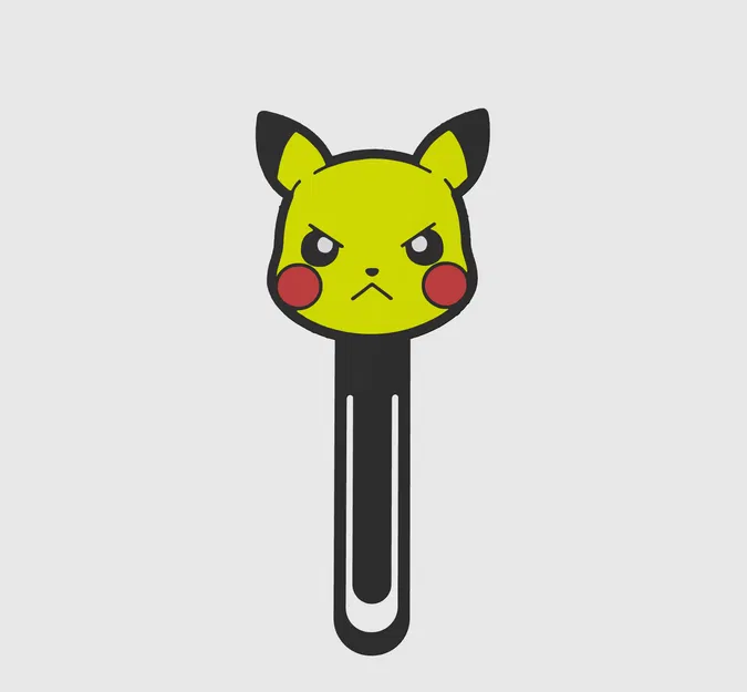 Kẹp Sách Pikachu Giận Dữ - Image 1