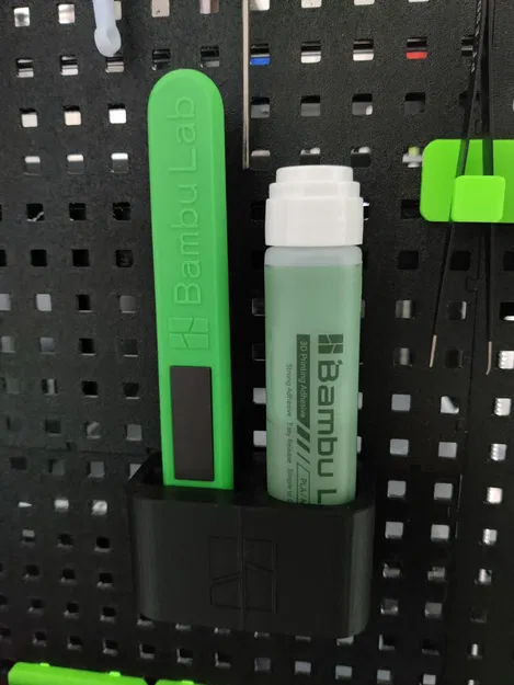 Kệ Đựng Keo Lỏng & Cạp BambuLab Cho Bảng Pegboard - Image 1