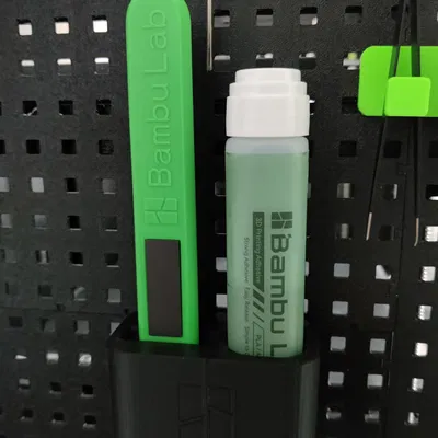 Kệ Đựng Keo Lỏng & Cạp BambuLab Cho Bảng Pegboard