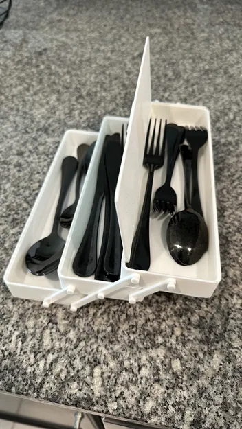 Khay Đựng Dao Nĩa / Dụng Cụ Ăn, Tiết Kiệm Diện Tích, Vừa Vặn Ngăn Kéo Thông Thường - Image 8