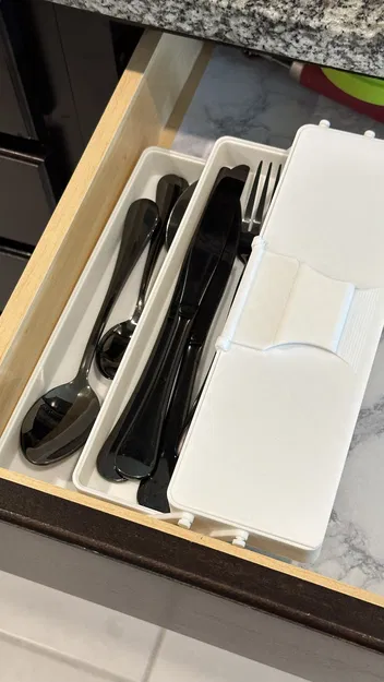 Khay Đựng Dao Nĩa / Dụng Cụ Ăn, Tiết Kiệm Diện Tích, Vừa Vặn Ngăn Kéo Thông Thường - Image 9