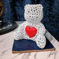Đèn Cầy Gấu Trái Tim Lớn - Thumbnail 1